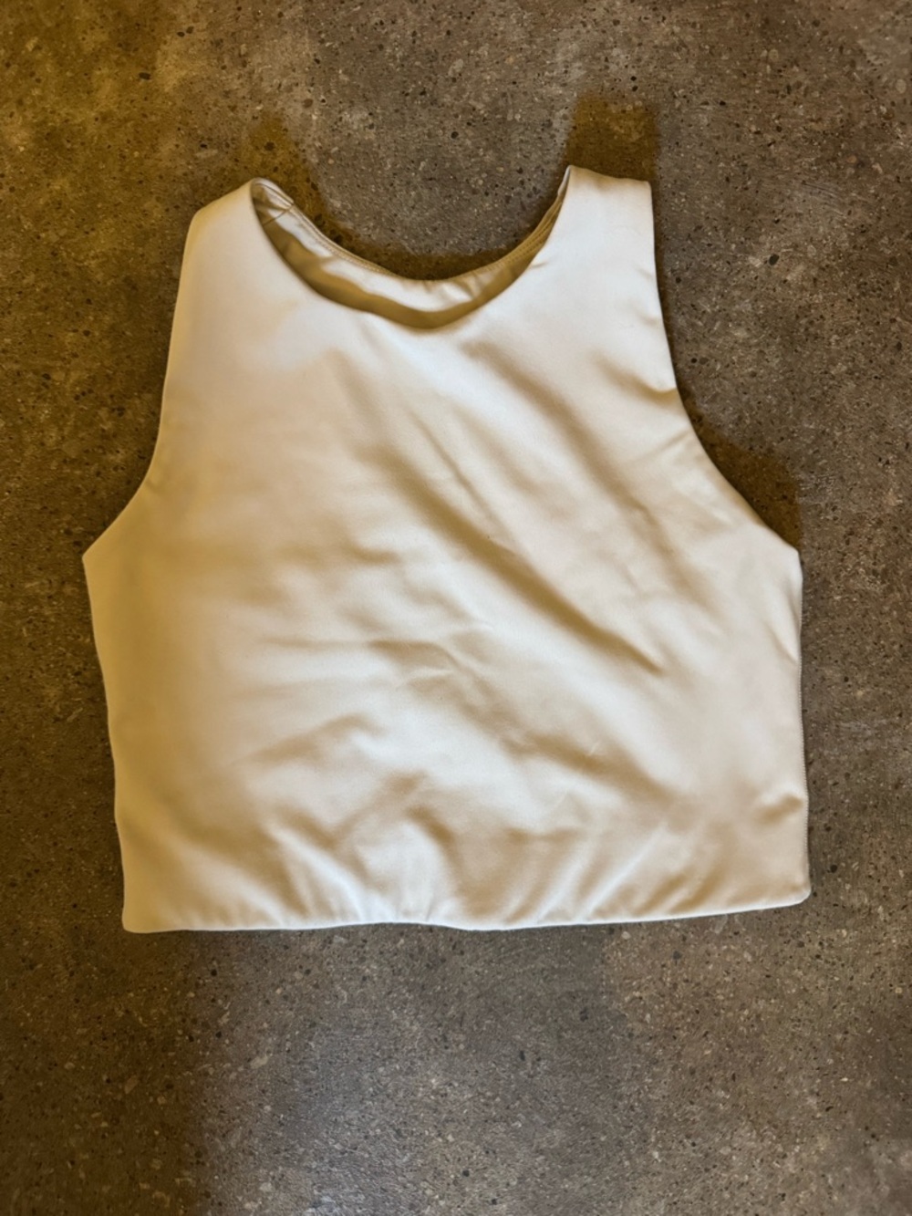 girlfriend collective Cream High-Neck Crop Sports Bra